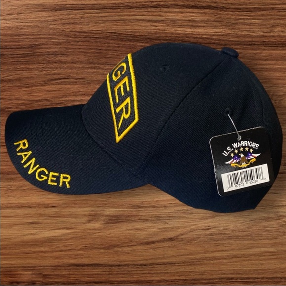 Army Ranger US Warriors Hat Black and Yellow New With Tags - Picture 3 of 6